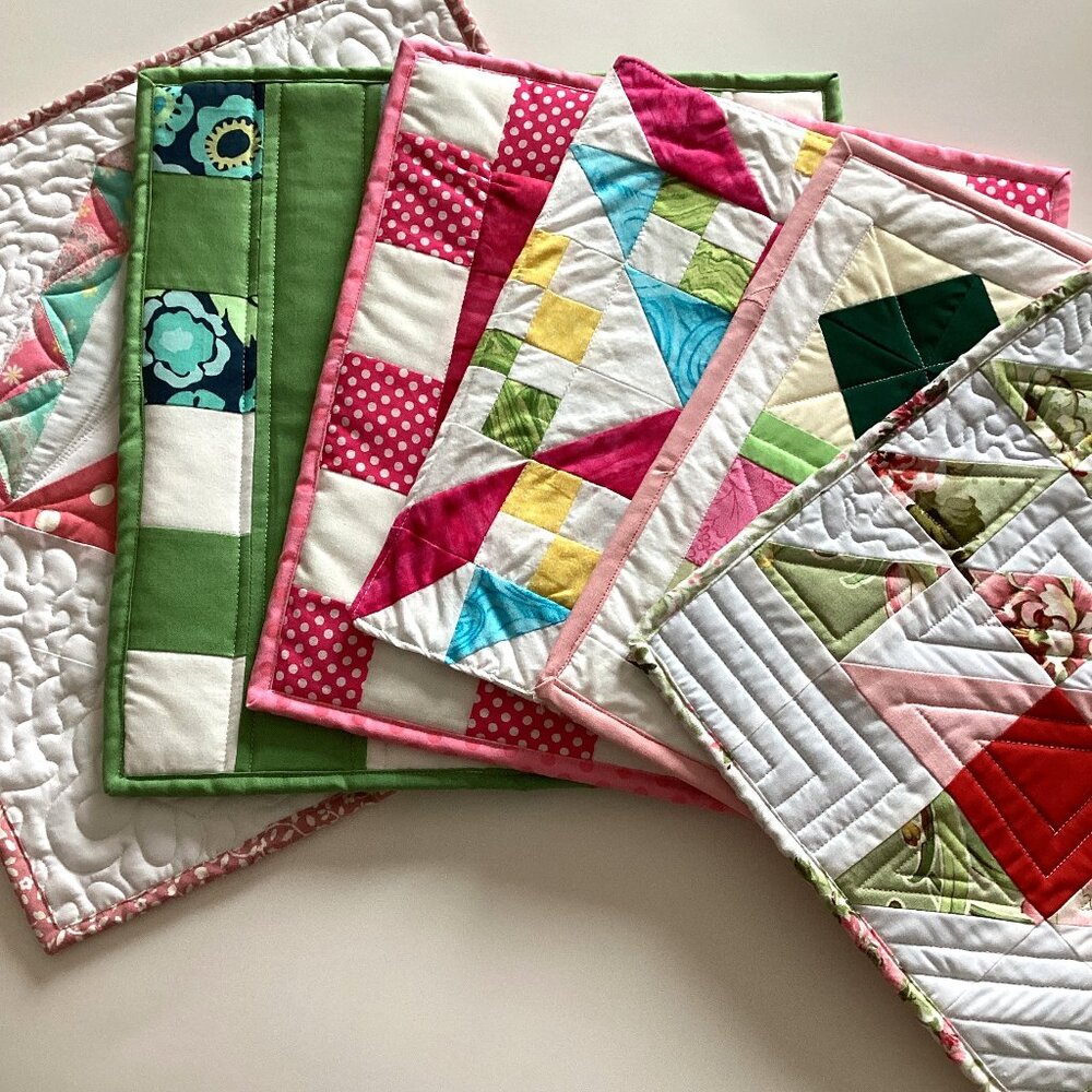 6 Handmade Placemats Mug Mats Rugs Dining Room Kitchen Linens Home Decor